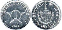 coin Cuba 1 centavo 2013