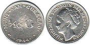 coin Curacao 1/10 gulden 1944