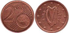pièce Irlande 2 euro cent 2007