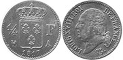 coin France 1/4 franc 1817