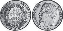coin France 50 centimes 1860 coin France 50 centimes 1860