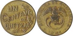 coin Guatemala 1 centavo 1944