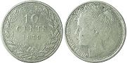 Münze Niederlande 10 Cents 1903