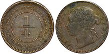 coin Straits Settlements 1/4 cent 1898