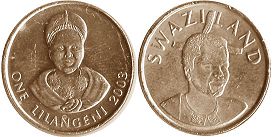 coin Swaziland 1 lilangeni 2003
