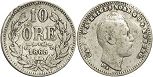 coin Sweden 10 ore 1865