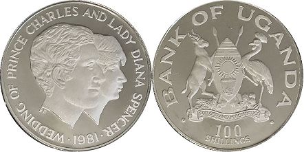 coin Uganda 100 shillings 1981