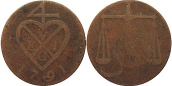 coin East India Сompany 1.5 pice 1791