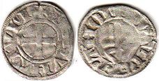 coin Besancon denier no date (14-15 century)