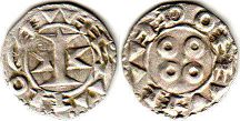 coin Melgueil denier no date (11-13 century)