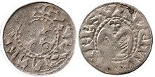 coin Valence denier no date (1157-1276)