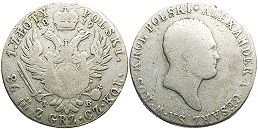 coin Poland 1 zloty 1819