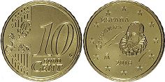 moneta Spagna 10 euro cent 2016