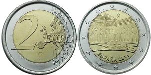 moneta Spagna 2 euro 2011