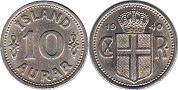coin Iceland 10 aurar 1940
