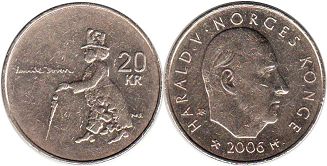 coin Norway 20 crone 2006