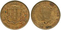 coin Jamaika 1 farthing 1937