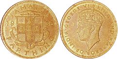 coin Jamaika 1 farthing 1938