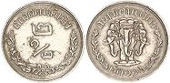 coin Siam Thailand 2,5 satang 1897