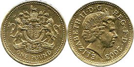 coin UK pound 2003