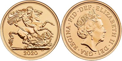 UK coin 5 sovereigns-2020