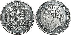 monnaie UK vieille 6 pence 1825