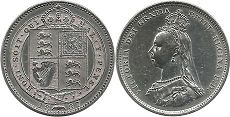 monnaie UK vieille 6 pence 1887