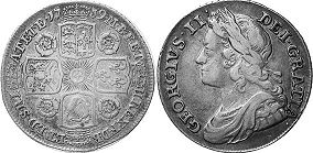 coin UK old 1 shilling 1739