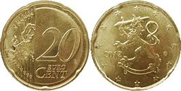 mince Finsko 20 euro cent 2012