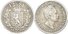 mynt Norge 12 skilling 1850