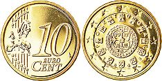 pièce de monnaie Portugal 20 euro cent 2008