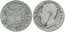 pièce Belgique 50 centimes 1899