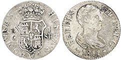 monnaie Espagne 1 real 1811