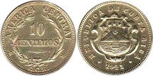 coin Costa Rica 10 centimos 1941