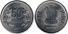 coin India 50 paise 2011