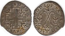 coin Lorraine 15 denier no date (1697-1729)