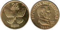 coin Philippines 25 centimes 1994