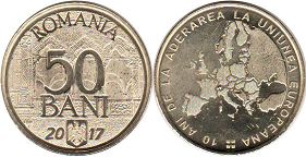 coin Romania 50 bani 2017