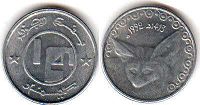 piece 1/4 dinar Algeria
