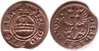 coin East Frisia Ertgen (1/4 stuber) no date (1665-1708)