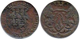 coin Munster 3 pfennig 1741