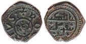 coin Sicily 1 follaro no date (1189-1194)