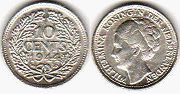 Münze Niederlande 10 Cents 1944