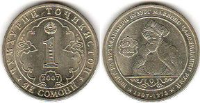 coin Tajikistan 1 somoni 2007