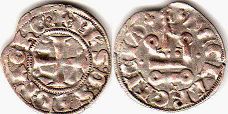 coin Achaea denier no date (1307-1313)