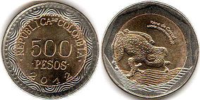 coin Colombia 500 pesos 2012