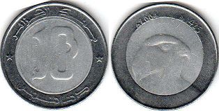 coin 10 dinar Algeria 2004