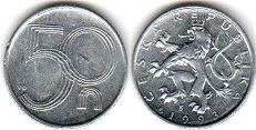 coin Czech 50 haleru 1993