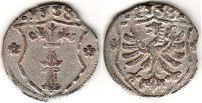 coin Brandenburg dreier (3 pfennig) 1558