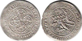 coin Thuringia 1 groschen no date (1390-1393)